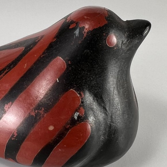 Vtg Peruvian Chulucanas Pottery Dove Sculpture Figurine Collectible Signed - Picture 7 of 13